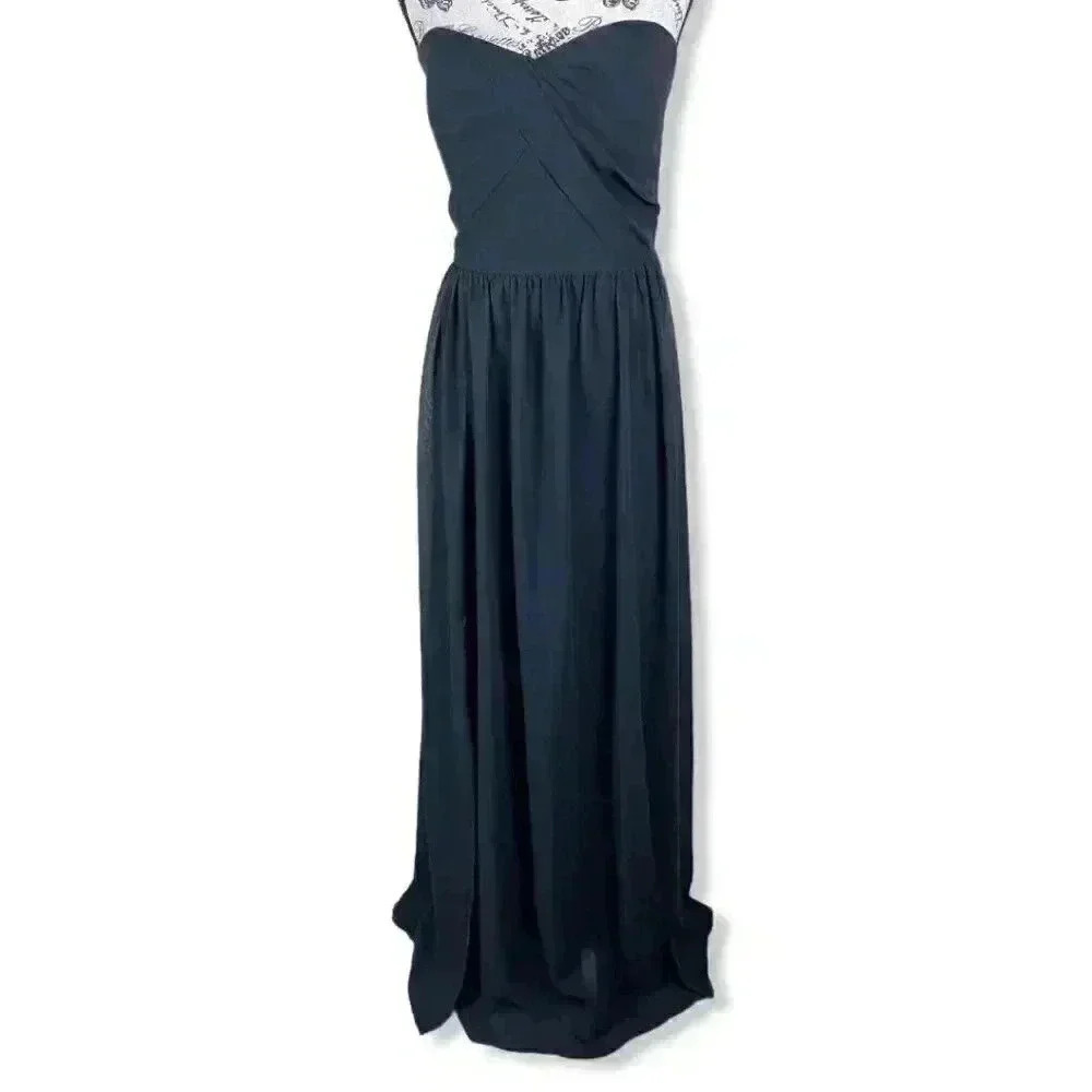 SOCIAL BRIDESMAIDS Strapless Georgette A-Line dres